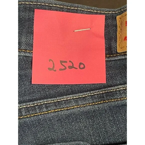 Levi's jeans womens 27 low rise skinny stretch 25 x 30 denim blue - Picture 12 of 12